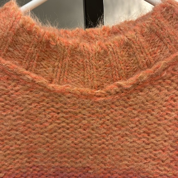 NWT Free People Domino Prairie Sunset Alpaca Wool Blend Pullover Knit Sweater. - Picture 9 of 17